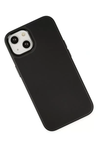 Apple iPhone 14 Plus Kılıf Asya Deri Silikon - Siyah