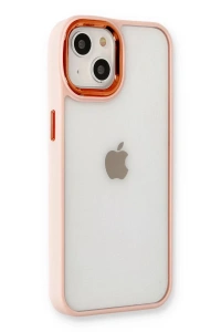 Apple iPhone 14 Plus Kılıf Dora Kapak - Pudra