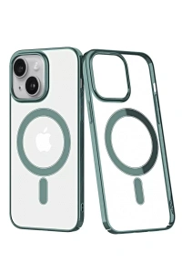 Apple iPhone 14 Plus Kılıf Element Magneticsafe Sert Kapak - Köknar Yeşili