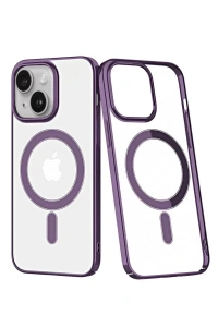 Apple iPhone 14 Plus Kılıf Element Magneticsafe Sert Kapak - Mor