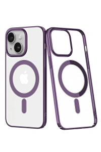 Apple iPhone 14 Plus Kılıf Element Magneticsafe Sert Kapak - Mor