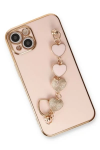 Apple iPhone 14 Plus Kılıf Esila Silikon - Pudra