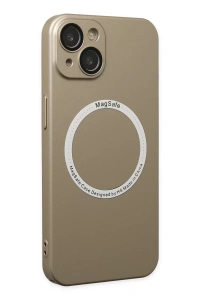Apple iPhone 14 Plus Kılıf Jack Magneticsafe Lens Silikon - Gold