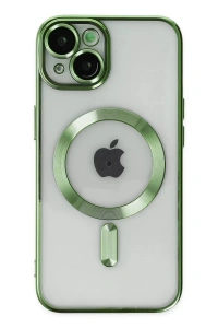 Apple iPhone 14 Plus Kılıf Kross Magneticsafe Kapak - Koyu Yeşil