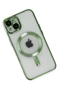 Apple iPhone 14 Plus Kılıf Kross Magneticsafe Kapak - Koyu Yeşil