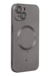 Apple iPhone 14 Plus Kılıf Moshi Lens Magneticsafe Silikon - Füme