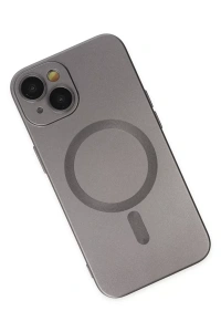 Apple iPhone 14 Plus Kılıf Moshi Lens Magneticsafe Silikon - Füme