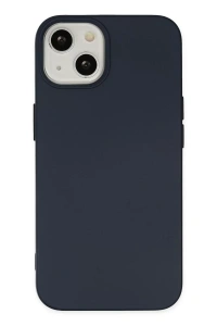 Apple iPhone 14 Plus Kılıf Nano içi Kadife Silikon - Lacivert