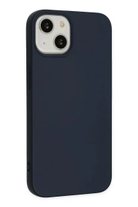Apple iPhone 14 Plus Kılıf Nano içi Kadife Silikon - Lacivert