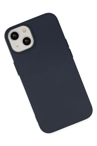 Apple iPhone 14 Plus Kılıf Nano içi Kadife Silikon - Lacivert