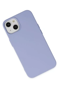 Apple iPhone 14 Plus Kılıf Nano içi Kadife Silikon - Lila