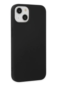Apple iPhone 14 Plus Kılıf Nano içi Kadife Silikon - Siyah