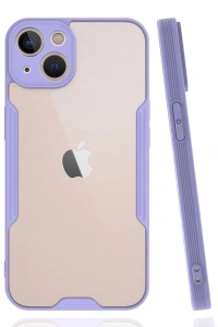 Apple iPhone 14 Plus Kılıf Platin Silikon - Lila