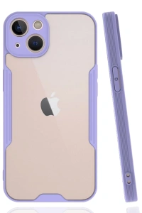 Apple iPhone 14 Plus Kılıf Platin Silikon - Lila