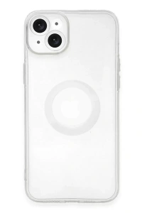 Apple iPhone 14 Plus Kılıf Santa Lens Silikon - Şeffaf