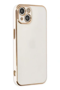 Apple iPhone 14 Plus Kılıf Volet Silikon - Beyaz
