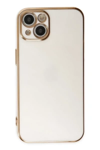 Apple iPhone 14 Plus Kılıf Volet Silikon - Beyaz