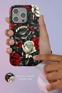 Apple iPhone 14 Pro Flower Series Magsafe Kapak - Pembe