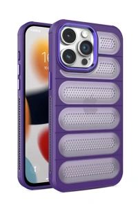 Apple iPhone 14 Pro Kılıf Airmax Silikon Kapak - Derin Mor
