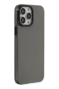 Apple iPhone 14 Pro Kılıf Anka PC Sert Metal Kapak - Siyah