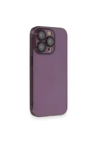 Apple iPhone 14 Pro Kılıf Armada Lensli Kapak - Derin Mor