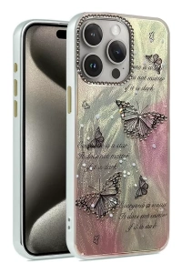 Apple iPhone 14 Pro Kılıf Blade Aynalı Desenli Kapak - Desen 6