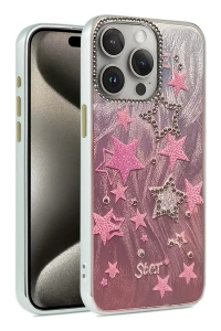 Apple iPhone 14 Pro Kılıf Blade Aynalı Desenli Kapak - Desen 7