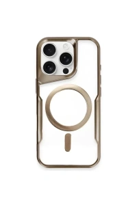 Apple iPhone 14 Pro Kılıf Boyi Magsafe Silikon Kapak - Kahverengi