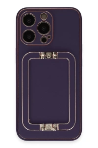Apple iPhone 14 Pro Kılıf Coco Elit Kapak - Derin Mor