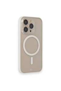 Apple iPhone 14 Pro Kılıf Grand Magneticsafe Kapak - Beyaz