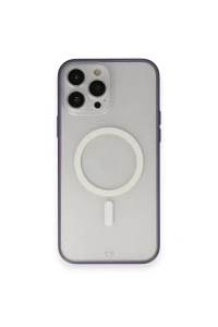 Apple iPhone 14 Pro Kılıf Grand Magneticsafe Kapak - Mor