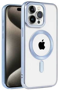 Apple iPhone 14 Pro Kılıf Kronos Magsafe Kapak - Sierra Blue