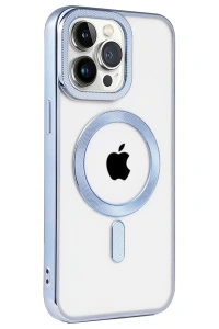Apple iPhone 14 Pro Kılıf Kronos Magsafe Kapak - Sierra Blue