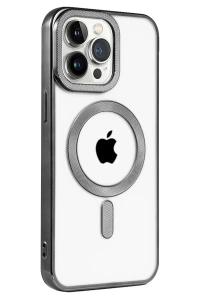 Apple iPhone 14 Pro Kılıf Kronos Magsafe Kapak - Siyah