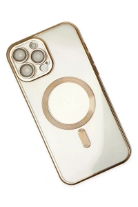 Apple iPhone 14 Pro Kılıf Kross Magneticsafe Kapak - Gold