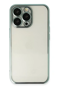 Apple iPhone 14 Pro Kılıf Lensli Silikon - Yeşil