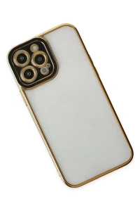 Apple iPhone 14 Pro Kılıf Liva Lens Silikon - Siyah
