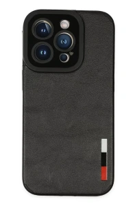 Apple iPhone 14 Pro Kılıf Loop Deri Silikon - Siyah