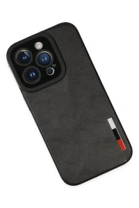 Apple iPhone 14 Pro Kılıf Loop Deri Silikon - Siyah
