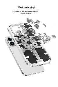 Apple iPhone 14 Pro Kılıf Mekanik Bumper Kapak - Yeşil