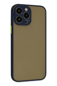 Apple iPhone 14 Pro Kılıf Montreal Silikon Kapak - Lacivert