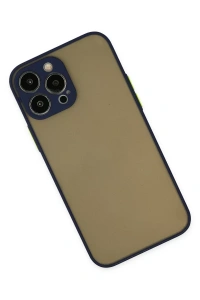 Apple iPhone 14 Pro Kılıf Montreal Silikon Kapak - Lacivert