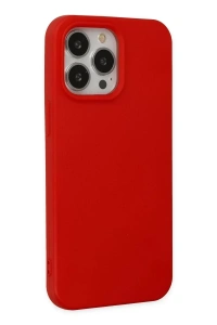 Apple iPhone 14 Pro Kılıf Nano içi Kadife Silikon - Kırmızı