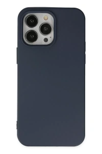 Apple iPhone 14 Pro Kılıf Nano içi Kadife Silikon - Lacivert