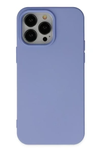 Apple iPhone 14 Pro Kılıf Nano içi Kadife Silikon - Lila