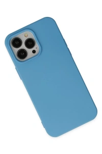 Apple iPhone 14 Pro Kılıf Nano içi Kadife Silikon - Mavi