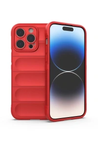 Apple iPhone 14 Pro Kılıf Optimum Silikon - Kırmızı
