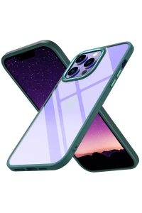 Apple iPhone 14 Pro Kılıf Power Silikon - Koyu Yeşil
