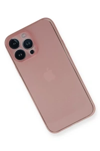 Apple iPhone 14 Pro Kılıf PP Ultra İnce Kapak - Pembe