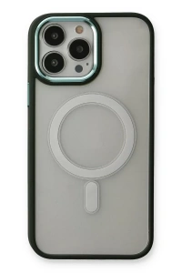 Apple iPhone 14 Pro Kılıf Room Magneticsafe Silikon - Köknar Yeşili